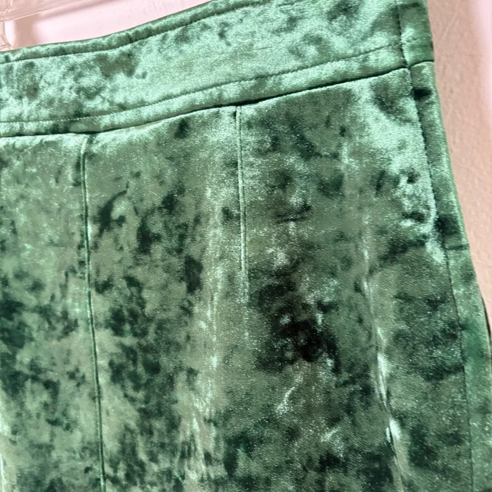 SANDRO Emerald Green Velvet Mini Skirt 3 (US 8) - Picture 15 of 15